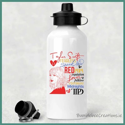 Taylor Swift Water Bottle : White